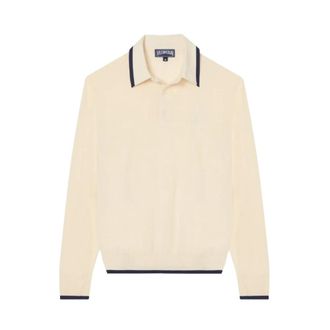 Vilebrequin Piat Pullover - Heren - Ronde hals truien - Beige - XL - Wol - Truien & Vesten