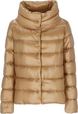 Herno Mantella Imbottita - - Jackets - Donna - Marrone - M