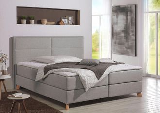 HOME AFFAIRE Boxspringbett »Caria« in 5 Breiten, 3 Matratzen-Ausführungen, 2 Härtegraden, Topper