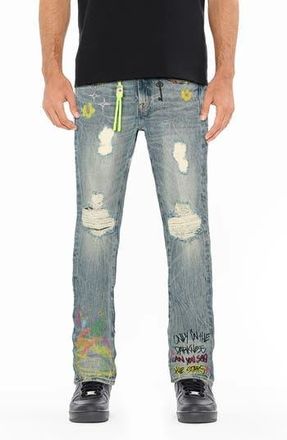 Cult of Individuality Lenny Graffiti Bootcut 603 Jeans in Finn Graffiti at Nordstrom Rack, Size 34