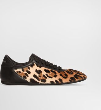 Dolce & Gabbana Leo Pony Hair Ballet Sneakers - Woman Sneakers 36.5