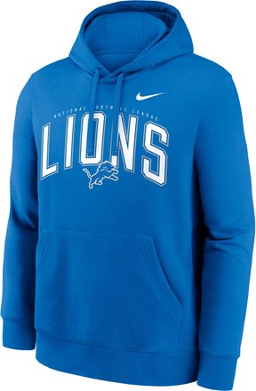 Nike Detroit Lions Club Nike Mens NFL Pullover Hoodie in Blue | NKDK45A9J-L3P