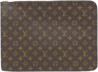 Louis Vuitton Pre-owned Clutches, male, Brown, Size: ONE SIZE Pre-owned Vintage Monogram Clutch