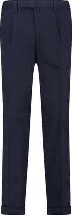 BRIGLIA 1949 Navy Blue BG 21S Cotton Straight-Leg Pants