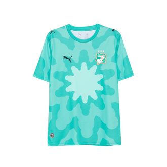 Puma X FIF X Salehe Bembury Graphic-print Logo-patch T-shirt