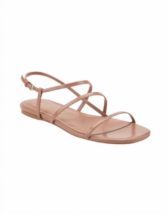 Marc Fisher Womens Elysha Strappy Flat Sandals In Medium Natural
