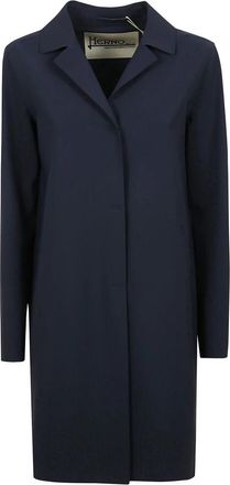 Herno Jersey Jas - Dames - Mantel - Blauw - 2XL - Jassen