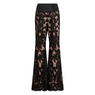 Moschino Bell-Bottom Broek - Dames - Broeken - Veelkleurig - Maat: S Katoen