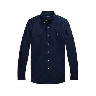 Polo Ralph Lauren Overhemden, Heren, Blauw, S, Katoen, Formal Camicia Shirt