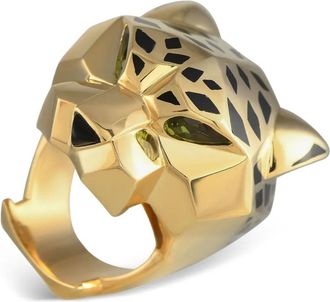 Cartier Anello Panthère de Cartier in oro giallo 18 carati con tsavorite e onice