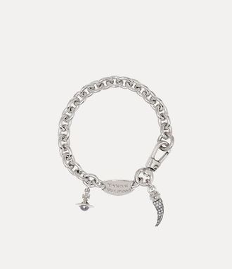 Vivienne Westwood Man. Ernest Bracelet Platinum-black-patina-white-cz-grey-pearl Platinum-black-patina-white-cz-grey-pearl Men