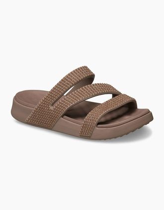 Crocs Womens Crocs Getaway Strappy EVA Womens Latte Sandals - Brown - Size: UK 8 / eu 41/42 / us w10