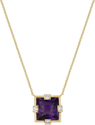 Bony Levy 18K 2.38 Ct. Tw. Diamond & Amethyst Necklace