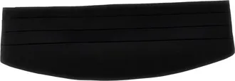 Dolce & Gabbana Black Cummerbund Pleated Belt