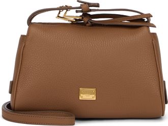 Dolce & Gabbana Womens Shoulder Bag Vittoria Caramel Leather