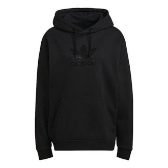 adidas Mens adidas originals Tref Rhinest Hd Studded Logo Sports Pullover Black GN3648