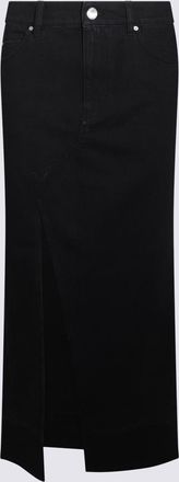 Pinko Black Cotton Skirt