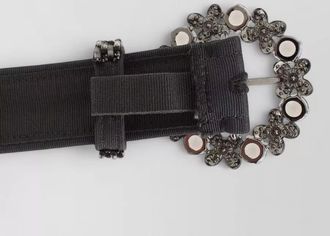 Dolce & Gabbana crystal-embellished sequined belt