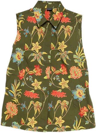 Fay Sleeveless Cotton Shirt