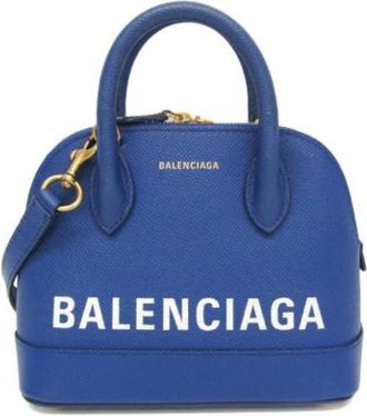 Balenciaga Pre-owned Vintage Handtas - Dames - Vintage Handtas - Blauw - ONE Size - Leer - Vintage