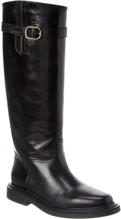 Celine Universite Leather Knee-High Boot