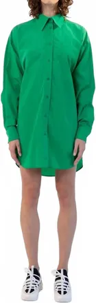 Maison Rabih Kayrouz Taffeta Short Dress In Grass
