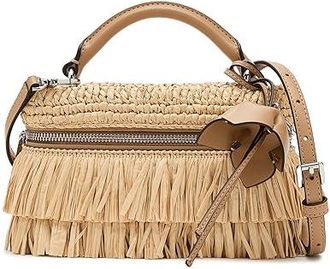 Michael Kors Jana Extra Small Top Handle Crossbody Cross Body Womens Handbags Peanut : SM, Polypropylene