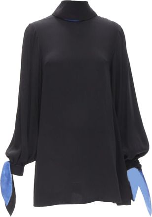 Roksanda Ilincic silk bow tie cuff tunic dress