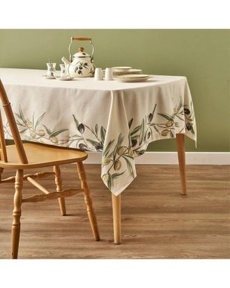 Bella Maison Olive Printed Tablecloth