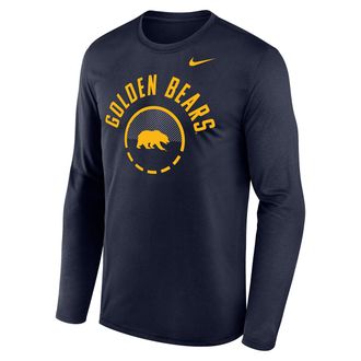Nike Cal Basketball Shoot Around Legend Nike Mens Dri-FIT College Long-Sleeve T-Shirt in Blue | IV8582-421