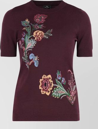 Etro wool short-sleeve sweater
