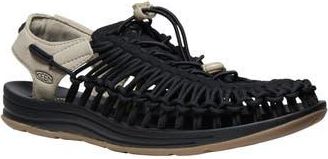 Keen Uneek Slingback Drawcord Sandal in Black/Plaza Taupe at Nordstrom Rack, Size 10.5