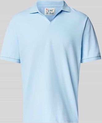 MC2 Saint Barth Regular Fit Poloshirt mit V-Ausschnitt Modell CHARLES in Hellblau, Größe XXL