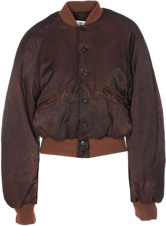Maison Margiela Brown Bomber Jacket