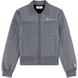 Sergio Tacchini Anji Quilted Track Jacket in Quiet Shade at Nordstrom, Size X-Small