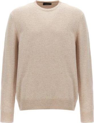 Zanone Trui met ronde hals - Heren - Ronde hals truien - Beige - XL - Wol - Truien & Vesten