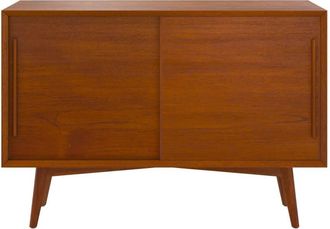 Rendez-Vous D&eacute;co Aparador peque&ntilde;o con 2 puertas correderas en teca