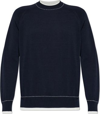 Eleventy Truien - Heren - Ronde hals truien - Blauw - L - Truien & Vesten