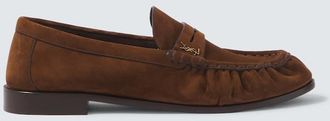 Saint Laurent Le Loafer Cassandre suede penny loafers