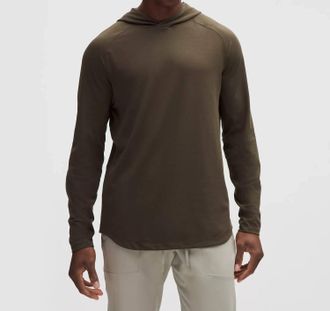 lululemon Mens License To Train Hoodie In Olive Brown