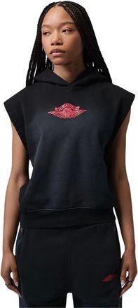 Nike Jordan Jordan Flight Fleece French Terry Hoodie met korte mouwen - Dames - Sport - Zwart - Maat: S Fleece