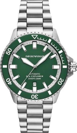 Emporio Armani Sea Explorer Automatic Green Dial Mens Watch AR60088