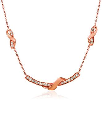 Le Vian 14K Rose Gold 0.84 Ct. Tw. Diamond Necklace
