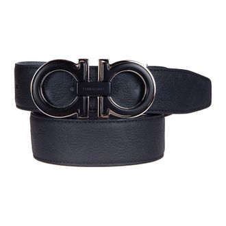 Ferragamo Belts, male, Black, Size: 100 CM Reversible and adjustable Gancini Belt