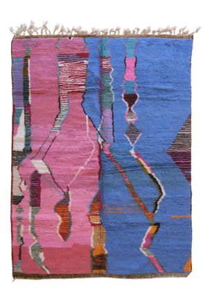 AFK Living Alfombra bereber marroqu&iacute; de lana multicolor 200 x 286 cm