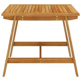 Berkfield Home Durable Garden Dining Table 88x88x74 cm Solid Acacia Wood in Brown | Size: 88 x 88 x 74 cm
