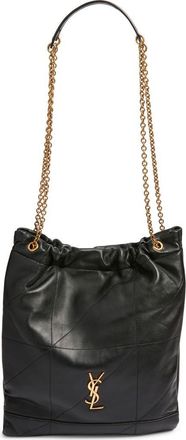 Saint Laurent Jamie 4.3 Patchwork Leather Shoulder Bag in Nero at Nordstrom