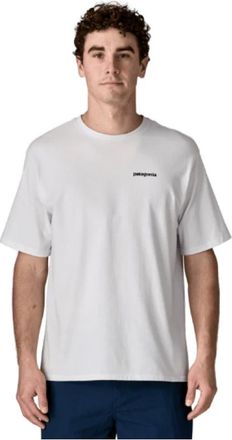 Patagonia Fitness, Heren, Wit, S, P-6 Logo Responsibili-Tee
