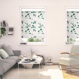 Lichtblick Original Plissee »Plissee Klemmfix, ohne Bohren, blickdicht, Monstera - Grün« blickdicht freihängend