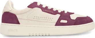 Axel Arigato Womens Sneakers Dice Lo Light Beige-Dark Burgundy Leather Trainers Beige/dark
